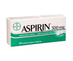 aspirinas - ASPIRIN, Tabletės, N20 - 1 nuotrauka