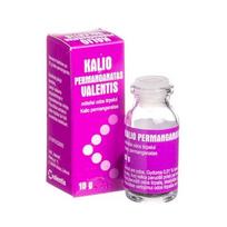 kalis camelia - Kalio permanganatas Valentis, 10 g, milteliai odos tirpalui, N1 - 1 nuotrauka