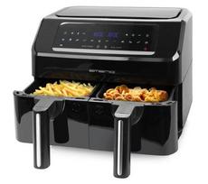 7 l karsto oro gruzdintuve - Emerio Smart Fryer AF-130376.1 Dvigubas stalčius 7.2 L 2400 W Juodas (Black) - 1 nuotrauka
