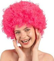 Instal Projekt Afro perukas šviesiai rožinė