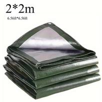 Brezentas 2m*2 2×3 3*3 3×4m Neperšlampamas žalias sidabrinis uždangalas nuo lietaus brezento stogelis Markizės UV blokas Automobilio markizės skėčiai nuo saulės stovyklavimas Žvejyba