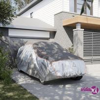 vidaXL Automobilio uždangalas visureigiams, pilkas ir sidabrinis, L