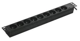 1 lizdo ilgintuvas 1 m - A-Lan Power Strip 9 Outlet 1.8m Black - 2 nuotrauka