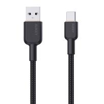 adapteriai is usb c i usb - Kabelis "Aukey CB-NAC1" iš USB-A į USB-C 1 m (juodas) - 1 nuotrauka