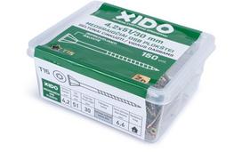 Medsraigčiai XIDO, 4,2 x 51 mm, OSB plokštei, geltonai cinkuoti, 150 vnt., TORX15