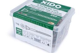 Medsraigčiai XIDO, 4,2 x 35 mm, OSB plokštei, geltonai cinkuoti, 250 vnt., TORX15