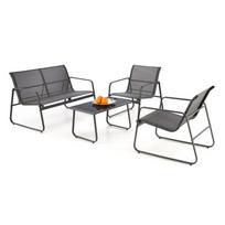 Lauko baldų komplektas Halmar CONOR, pilkas (dark grey/light grey)