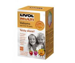 mulers - LIVOL MULTI vaikams, vaisių skonio, 60 kramtomųjų tablečių - 2 nuotrauka