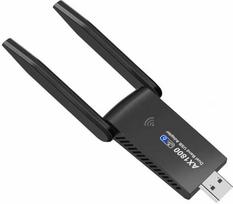 wifi usb adapteris - RoGer UBAX6 USB 3.0 WiFi 6 Adapteris 802.11ax (Juodas) - 2 nuotrauka