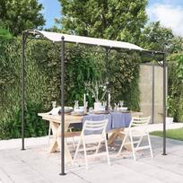 pavesines audinys - Stoginė, kreminės spalvos, 2x2,3m, audinys ir plienas, 180g/m² - 1 nuotrauka