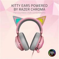razer headphones kraken - Razer Kraken Kitty Wired Quartz (Rožinės) - 5 nuotrauka