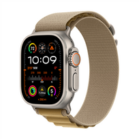 tank laikrodis - Apple Watch Ultra 2 GPS + Cellular 49mm Natural Titanium Case with Tan Alpine Loop - Medium - 1 nuotrauka
