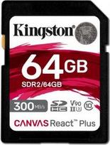 reaction - Atminties kortelė Kingston Canvas React Plus, 64 GB - 1 nuotrauka