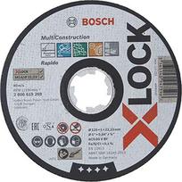 bosch kampini slifuoklis - Pjovimo diskas kampiniam šlifuokliui Bosch, 125 mm x 1 mm x 22.23 mm - 1 nuotrauka