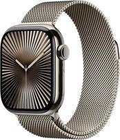 Apple Watch Series 10 GPS + Cellular 46mm Natural Titanium Case with Natural Milanese Loop - S/M