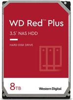 8tb hdd - HDD|WESTERN DIGITAL|Red Plus|8TB|SATA|256 MB|5400 rpm|3,5"|WD80EFZZ - 1 nuotrauka