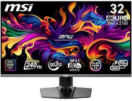MSI MPG 322URXDE QD-OLED 31.5", 4K, 240Hz, Juodas (Black)