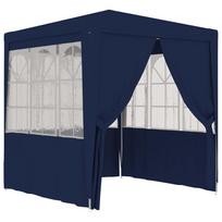palapines lauko - vidaXL Proginė palapinė su šoninėmis sienomis, mėlyna (Blue), 2.5x2.5m, 90g/m² - 1 nuotrauka