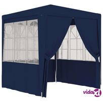 palapines lauko - vidaXL Proginė palapinė su šoninėmis sienomis, mėlyna (Blue), 2.5x2.5m, 90g/m² - 2 nuotrauka