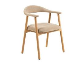 Valgomojo kėdė Actona Addi, smėlio (Beige), su porankiu, 2 vnt.