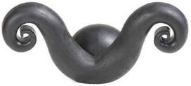 Record Mustache Dog Toy 13cm