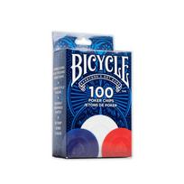 plastikinis stalas - BICYCLE Plastikiniai pokerio žetonai 100 vnt. - 2 nuotrauka