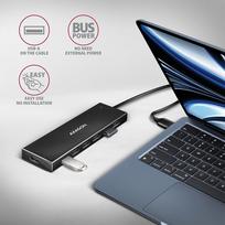 ilgintuvas 1m - Axagon USB - 7 x USB 3.2 Gen 1 USB, 7 x USB, 1 m, juoda - 3 nuotrauka