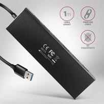 ilgintuvas 1m - Axagon USB - 7 x USB 3.2 Gen 1 USB, 7 x USB, 1 m, juoda - 6 nuotrauka
