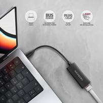usb tinklo kabelis - Axagon ADE-ARC Karta jungiama į tinklą Gigabit Ethernet adapter, USB-C 3.2 Gen 1, instalacja automatinė - 3 nuotrauka