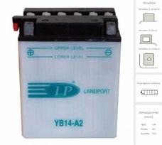 akumuliatorius 70a - Landport Akumuliatorius 14 Ah 170A EN 12V - 1 nuotrauka