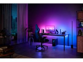 philips hue lightstrip gradient - LED juosta Philips Hue Play Gradient PC Lightstrip, 32''-34'', black/white - 6 nuotrauka