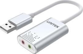 usb sound card - Unitek Y-247A, sidabro - 2 nuotrauka