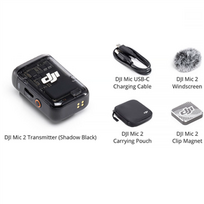 dji - DJI Mic 2 belaidis mikrofonas (Shadow Black) - 3 nuotrauka