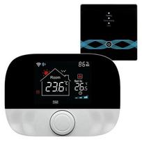 dujinio katilo termostatas - TUYA Programuojamas termostatas dujų katilui, Wi-Fi, RF, 3A, balta/juoda (White/Black) - 1 nuotrauka