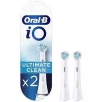 Oral-B iO Ultimate Clean dantų šepetėlio galvutės, baltos (White), 4 vnt.