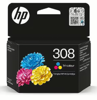 rasalai spausdintuvo - HP 308 Tri-color Originali rašalo kasetė (Cyan, Magenta, Geltona) - 3 nuotrauka