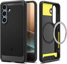 spigen rugged armor s25 - Spigen "Rugged Armor MagSafe Case for Samsung Galaxy S25" Juodas (Black) - 2 nuotrauka