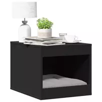 vidaXL Kačių kraiko dėžės spintelė, juoda (Black), 47x59x42cm