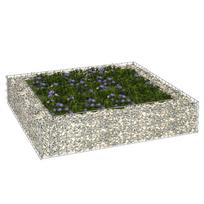 vidaXL Aukštas gabiono lovelis, 100x100x20 cm, galvanizuotas plienas