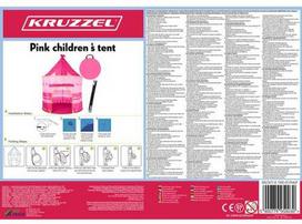 senukai palapines - Vaikiška palapinė Kruzzel 23475, rožinė (Pink) - 2 nuotrauka
