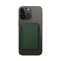 Oem "Leather Mag Wallet for iPhone" Tamsiai Žalia (Dark Green)