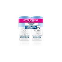 vichy rutulinis dezodorantas antiperspirantas 50 ml - VICHY mineralinis dezodorantas rutulinis 48H, 2 x 50 ml - 1 nuotrauka
