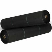 juodas tentas - Agrotekstilė nuo piktžolių Springos AG0033, juoda (Black), 1,6 m x 50 m, 90 g/m² - 1 nuotrauka