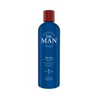kondicionierius chi - CHI MAN The One 3in1 plaukų šampūnas, kondicionierius ir kūno prausiklis, 355 ml - 1 nuotrauka