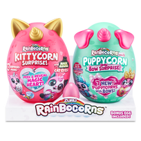 RAINBOCORNS pliušinių žaislų rinkinys Sparkle Heart Surprise Combo, 5 serija, Kittycorn ir Puppycorn, 9276