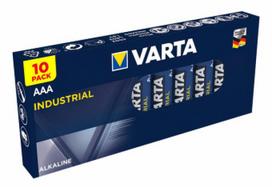 aaa baterija - Varta Industrial Pro AAA, LR03, 1.5V, 10 vnt. - 1 nuotrauka