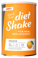 kokteil - ICONFIT Diet Shake - Orange milteliai, 495 g - 1 nuotrauka