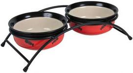 stovas dubeneliu - Trixie Eat on Feet Ceramic Bowl Set - 1 nuotrauka