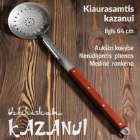 Kiaurasamtis uzbekiškam kazanui 64 cm su medine rankena p64