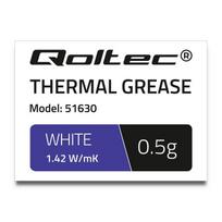 QOLTEC 51630 Termopasta 1,42W/m-K 0,5g Baltas